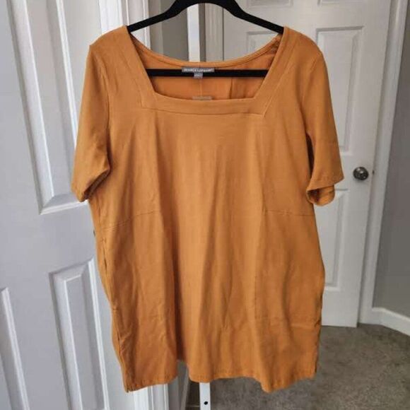 Jessica London Tops - Jessica London Gold / Mustard Tunic Length Blouse with Pockets